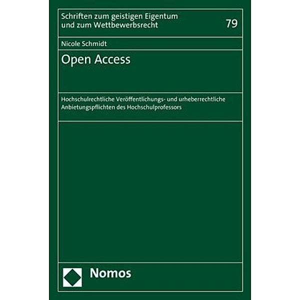 Open Access, Nicole Schmidt