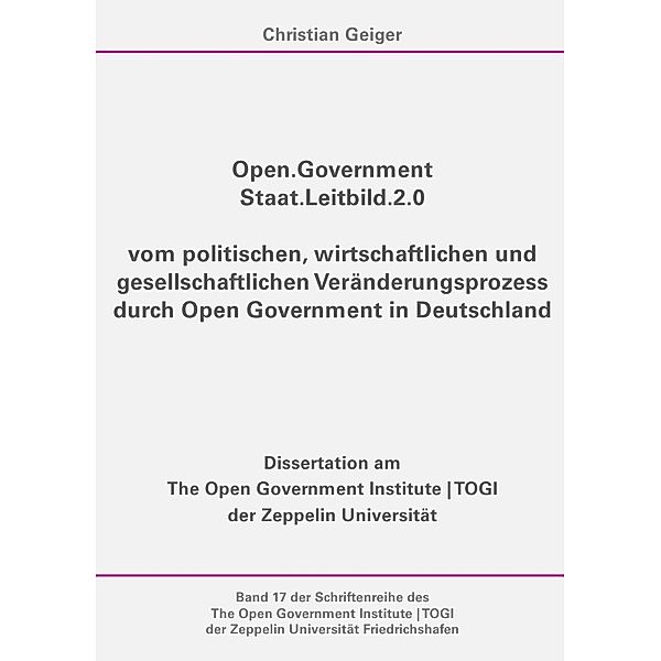 Open.Government - Staat.Leitbild.2.0, Christian Geiger