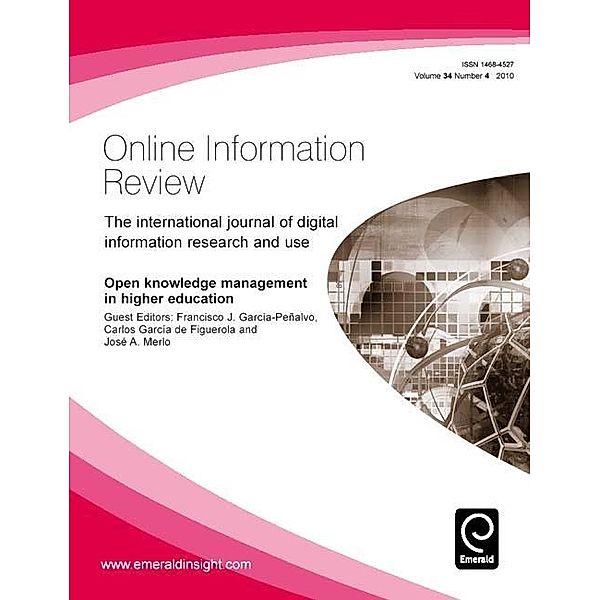 Open knowledge management in higher education