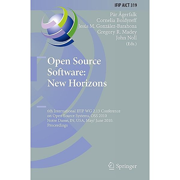Open Source Software: New Horizons / IFIP Advances in Information and Communication Technology Bd.319