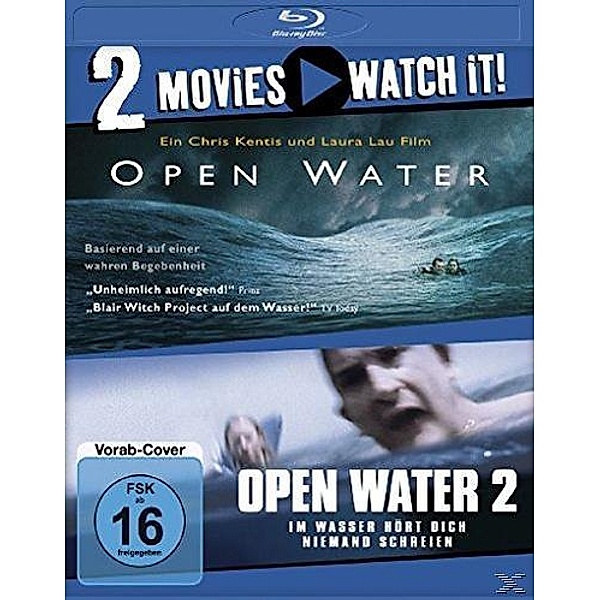 Open Water / Open Water 2 - 2 Disc Bluray, Chris Kentis, Adam Kreutner, Collin McMahon, David Mitchell, Richard Speight Jr.