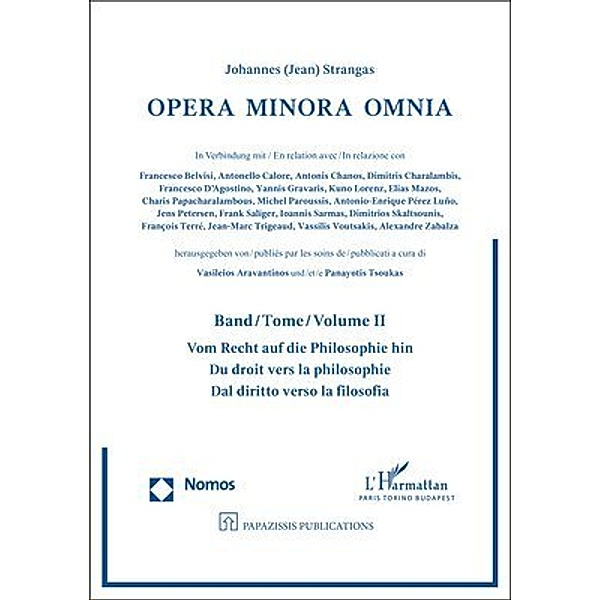 Opera Minora Omnia, Johannes (Jean) Strangas