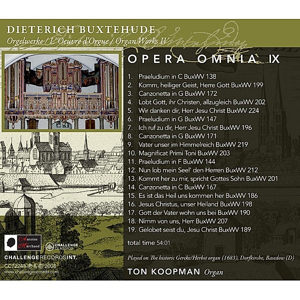 Opera Omnia Ix (Organ Works 4), D. Buxtehude