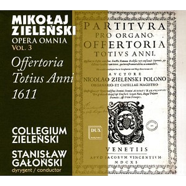Opera Omnia Vol.3, Galonski, Collegium Zielinski