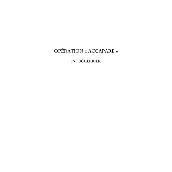 Operation / Hors-collection, Andre Lewin