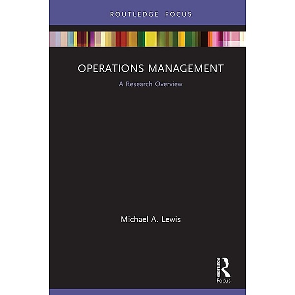 Operations Management, Michael A. Lewis