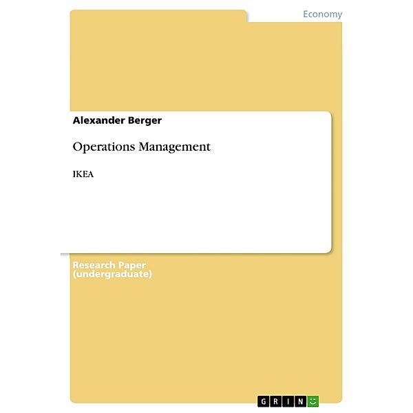 Operations Management, Alexander Berger