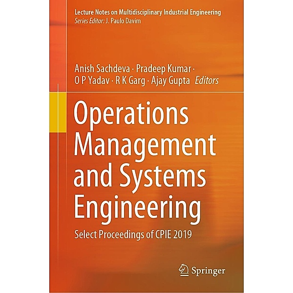 Operations Management and Systems Engineering / Lecture Notes on Multidisciplinary Industrial Engineering