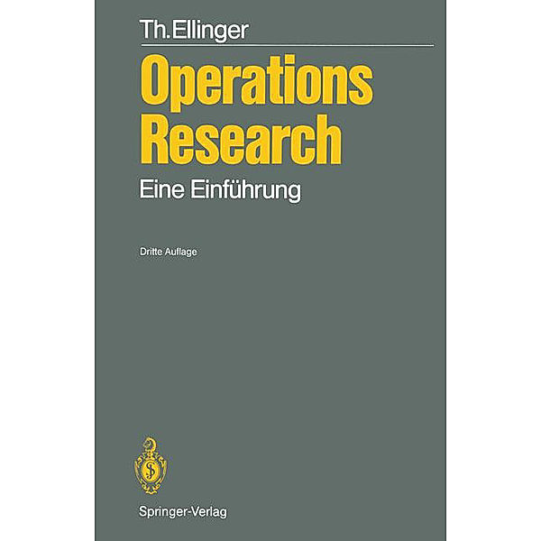 Operations Research, Theodor Ellinger, Günter Beuermann, Rainer Leisten