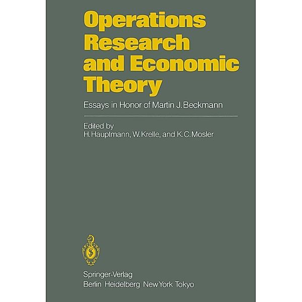 Operations Research and Economic Theory