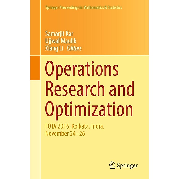 Operations Research and Optimization / Springer Proceedings in Mathematics & Statistics Bd.225