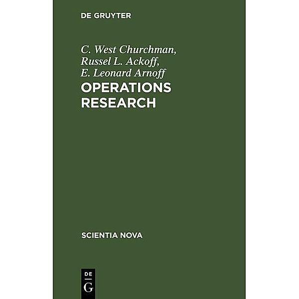 Operations Research / Jahrbuch des Dokumentationsarchivs des österreichischen Widerstandes, C. West Churchman, Russel L. Ackoff, E. Leonard Arnoff