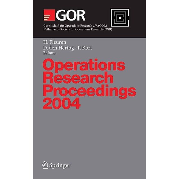 Operations Research Proceedings 2004 / Operations Research Proceedings Bd.2004