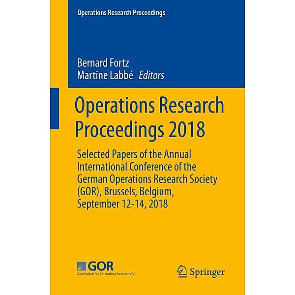 Operations Research Proceedings 2018 / Operations Research Proceedings