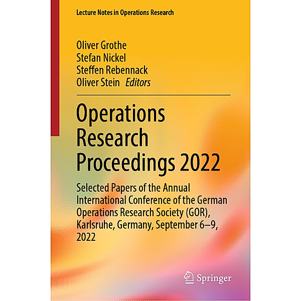 Operations Research Proceedings 2022