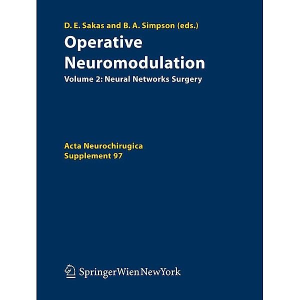 Operative Neuromodulation / Acta Neurochirurgica Supplement Bd.97/2