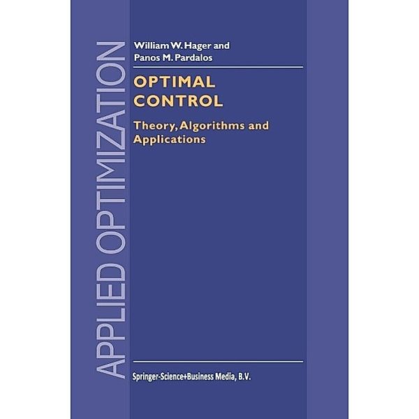 Optimal Control / Applied Optimization Bd.15, William W. Hager, Panos M. Pardalos