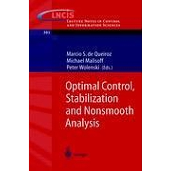 Optimal Control, Stabilization and Nonsmooth Analysis