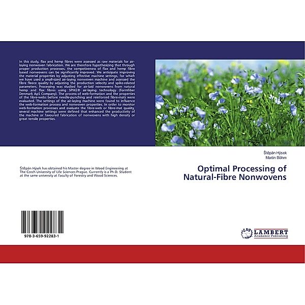 Optimal Processing of Natural-Fibre Nonwovens, Stepán Hýsek, Martin Böhm