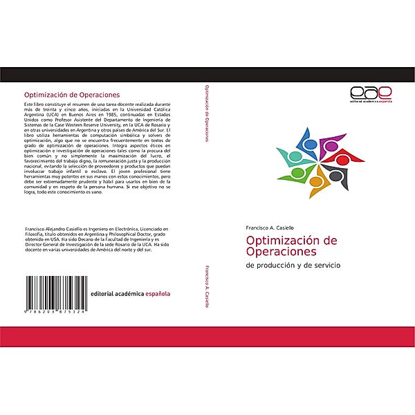 Optimización de Operaciones, Francisco A. Casiello