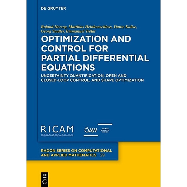 Optimization and Control for Partial Differential Equations