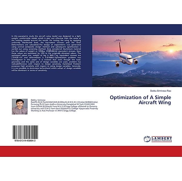 Optimization of A Simple Aircraft Wing, Dokku Srinivasa Rao