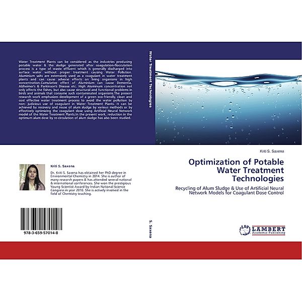 Optimization of Potable Water Treatment Technologies, Kriti S. Saxena