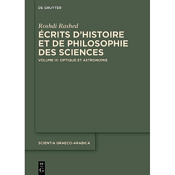 Optique et Astronomie, Rashed