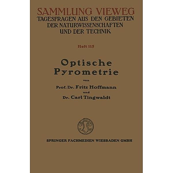 Optische Pyrometrie, Fritz Hoffmann