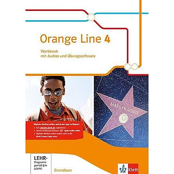 Orange Line 4 Grundkurs, m. 1 Beilage