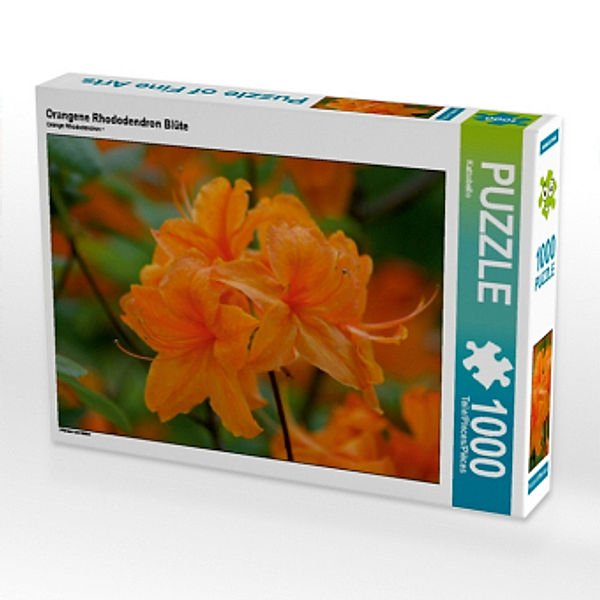 Orangene Rhododendron Blüte (Puzzle), Kattobello