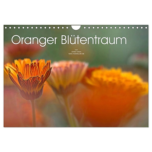 Oranger Blütentraum (Wandkalender 2024 DIN A4 quer), CALVENDO Monatskalender, Ulrike Adam