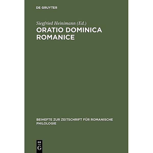 Oratio Dominica Romanice