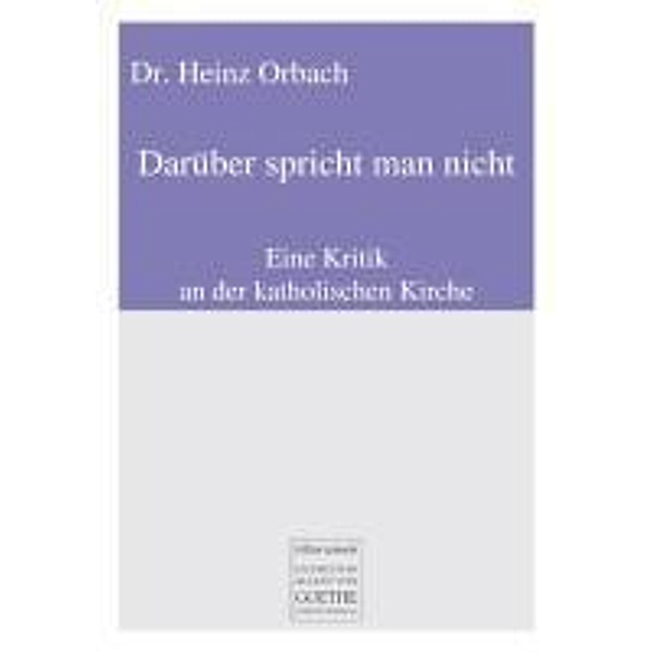Orbach, H: Darüber spricht man nicht, Heinz Orbach