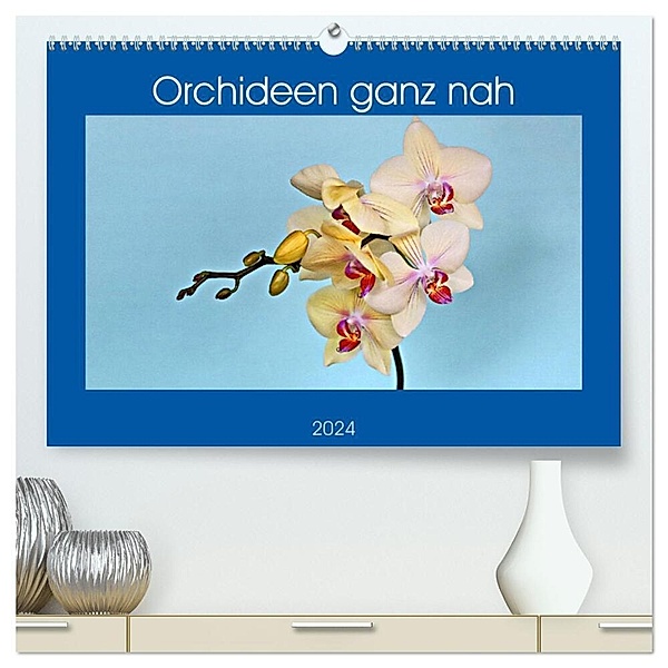 Orchideen ganz nah (hochwertiger Premium Wandkalender 2024 DIN A2 quer), Kunstdruck in Hochglanz, Günther Geiger