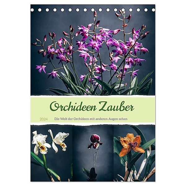 Orchideen Zauber (Tischkalender 2024 DIN A5 hoch), CALVENDO Monatskalender, Steffen Gierok-Latniak