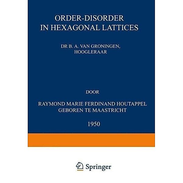 Order-disorder in hexagonal lattices, Raymond Marie Ferdinand Houtappel