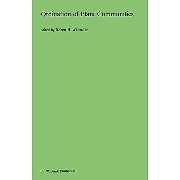 Ordination of Plant Communities / Handbook of Vegetation Science Bd.5-2
