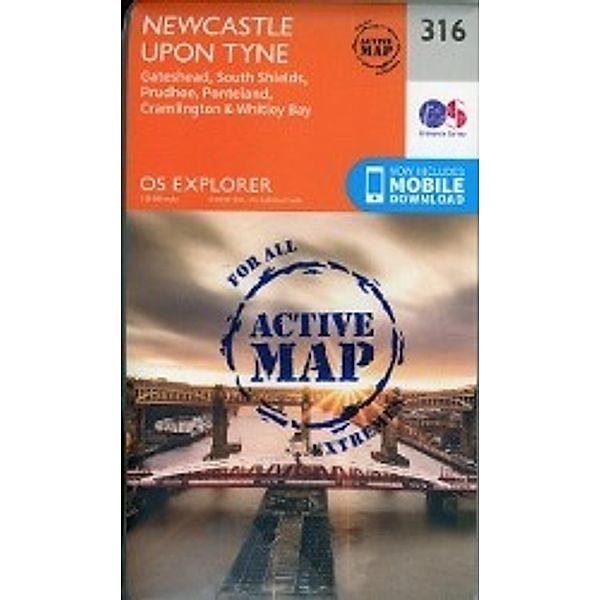 Ordnance Survey: Newcastle Upon Tyne 1 : 25 000, Ordnance Survey