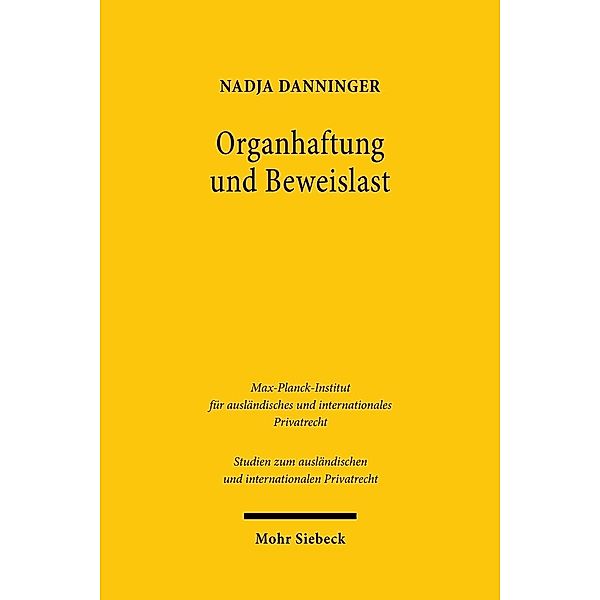 Organhaftung und Beweislast, Nadja Danninger