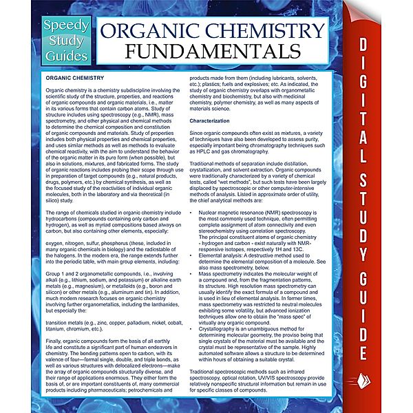Organic Chemistry Fundamentals Study Guide / Dot EDU, Speedy Publishing
