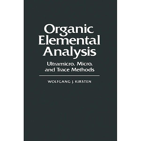 Organic Elemental Analysis, Wolfgang Kirmse