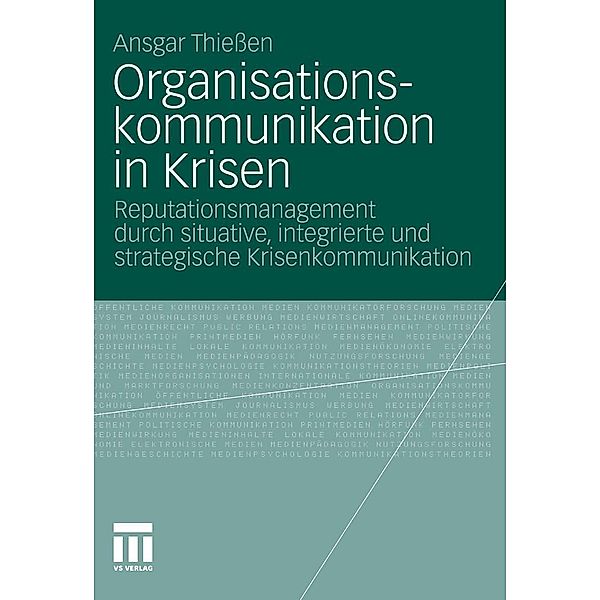 Organisationskommunikation in Krisen, Ansgar Thiessen