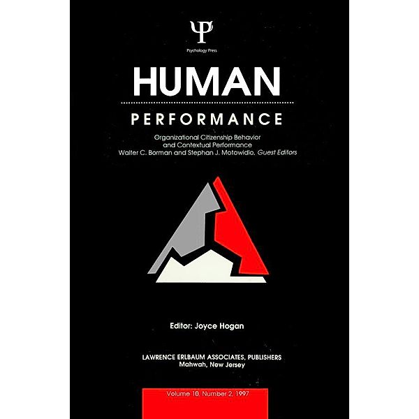 Organizational Citizenship Behavior and Contextual Performance