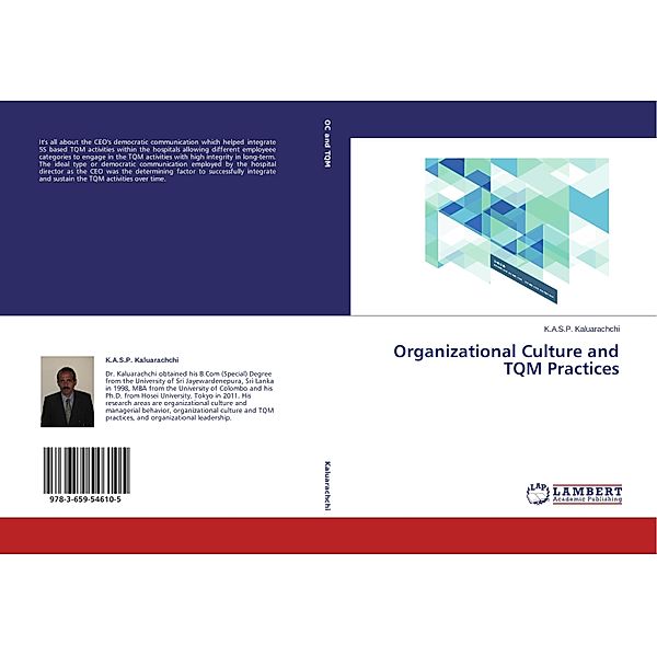 Organizational Culture and TQM Practices, K.A.S.P. Kaluarachchi