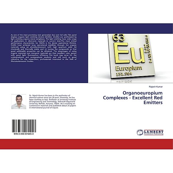 Organoeuropium Complexes - Excellent Red Emitters, Rajesh Kumar