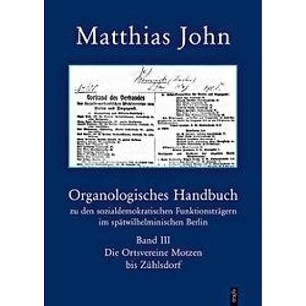 Organologisches Handbuch zu den sozialdemokratischen Funktio