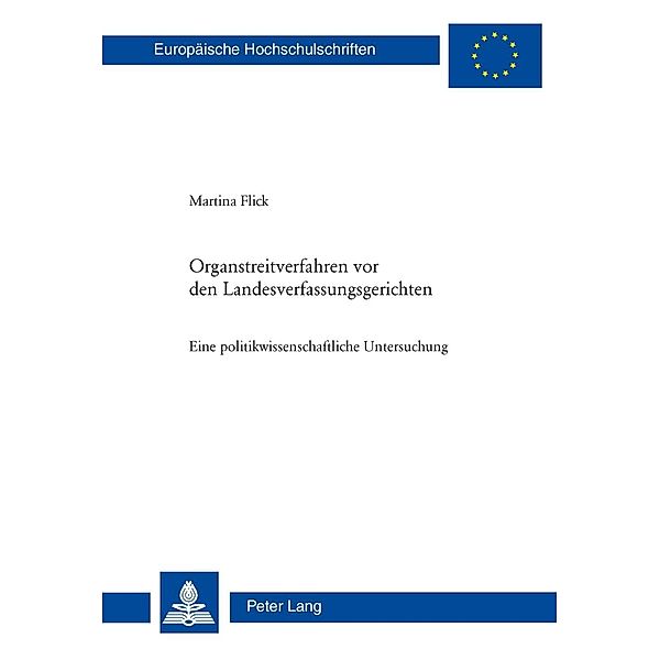 Organstreitverfahren vor den Landesverfassungsgerichten, Martina Flick Witzig