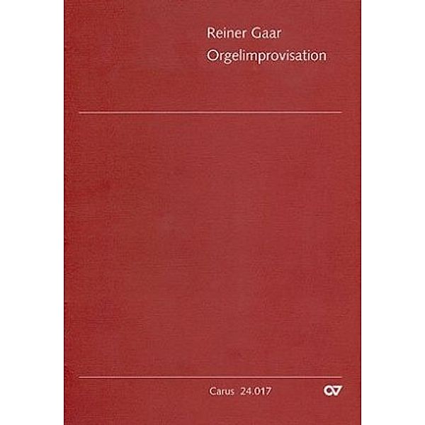 Orgelimprovisation, Reiner Gaar