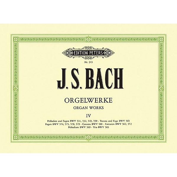 Orgelwerke - Band 4, Johann Sebastian Bach